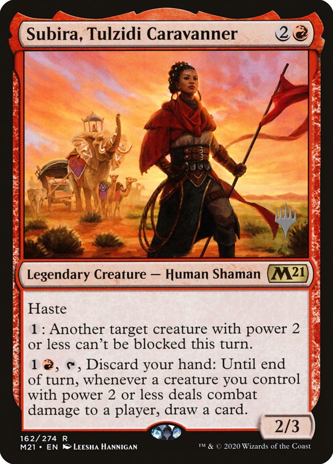 Subira, Tulzidi Caravanner (Promo Pack) [Core Set 2021 Promos] | Dragon's Lair Comics and Fantasy Houston TX