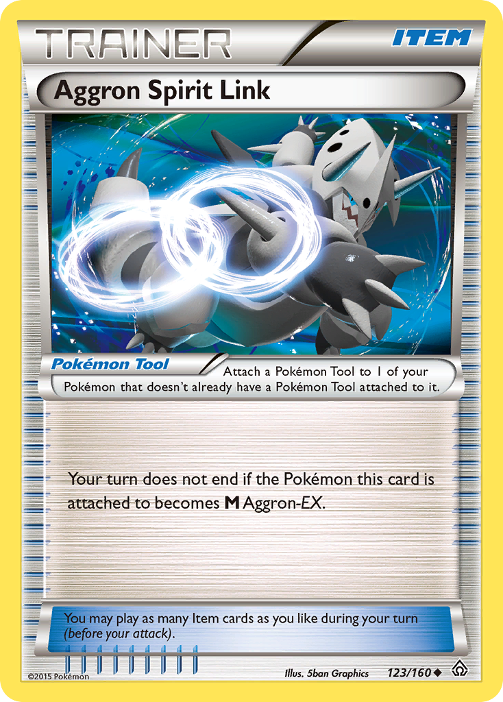 Aggron Spirit Link (123/160) [XY: Primal Clash] | Dragon's Lair Comics and Fantasy Houston TX