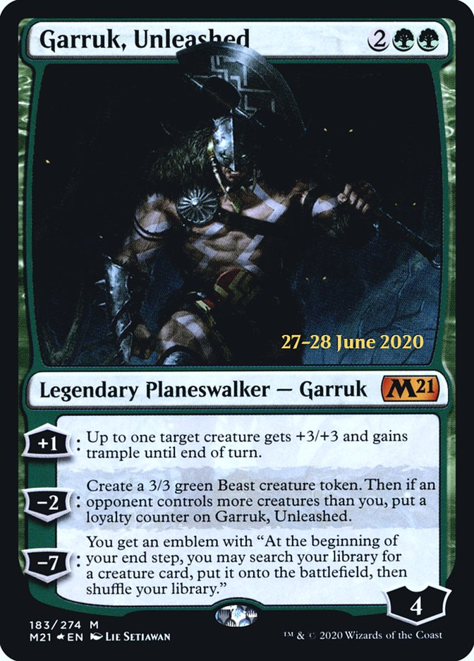 Garruk, Unleashed [Core Set 2021 Prerelease Promos] | Dragon's Lair Comics and Fantasy Houston TX