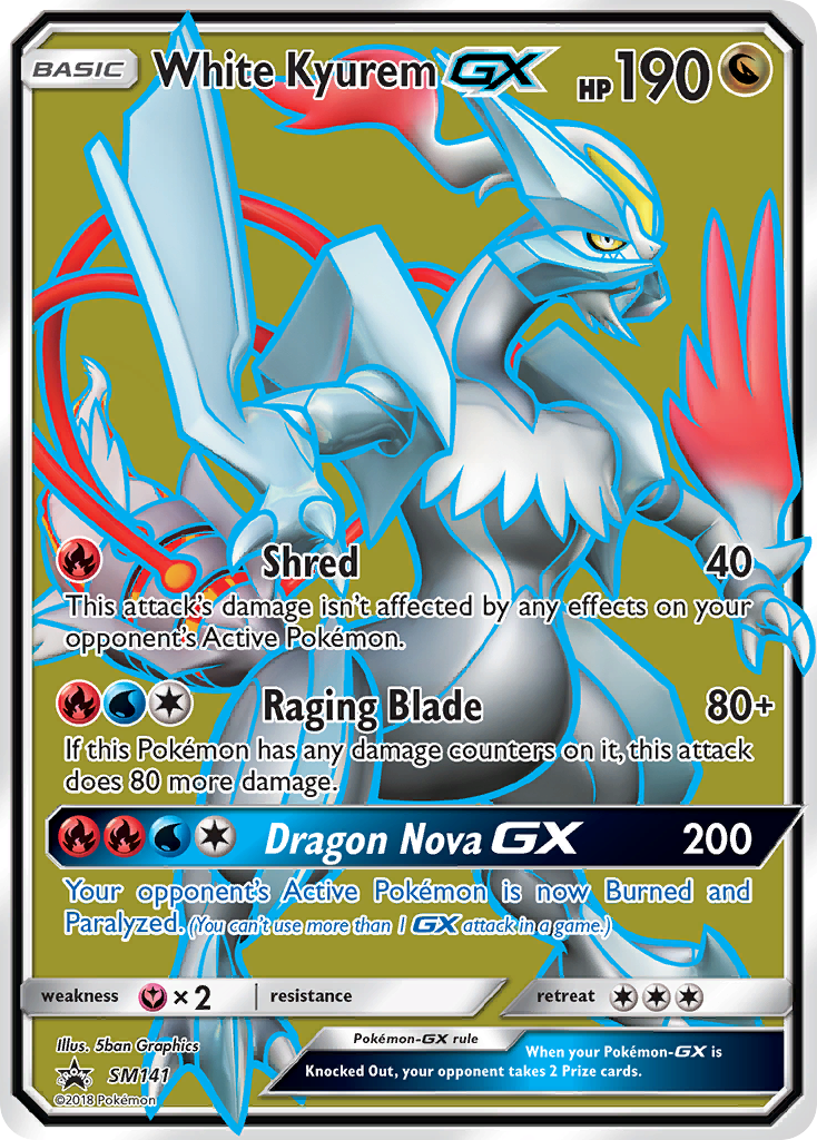 White Kyurem GX (SM141) [Sun & Moon: Black Star Promos] | Dragon's Lair Comics and Fantasy Houston TX