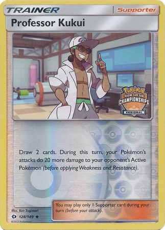 Professor Kukui (128/149) (Regional Championship Promo) [Sun & Moon: Base Set] | Dragon's Lair Comics and Fantasy Houston TX