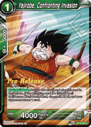 Yajirobe, Confronting Invasion (BT15-080) [Saiyan Showdown Prerelease Promos] | Dragon's Lair Comics and Fantasy Houston TX