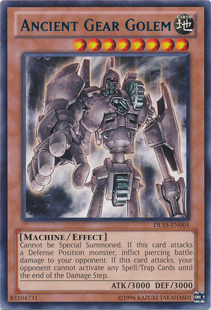 Ancient Gear Golem (Blue) [DL18-EN004] Rare | Dragon's Lair Comics and Fantasy Houston TX