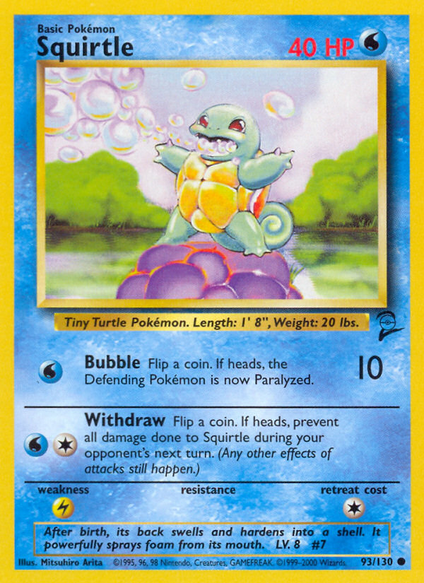 Squirtle (93/130) [Base Set 2] | Dragon's Lair Comics and Fantasy Houston TX