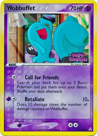 Wobbuffet (56/110) (Stamped) [EX: Holon Phantoms] | Dragon's Lair Comics and Fantasy Houston TX