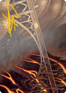 Rustvale Bridge Art Card (Gold-Stamped Signature) [Modern Horizons 2 Art Series] | Dragon's Lair Comics and Fantasy Houston TX