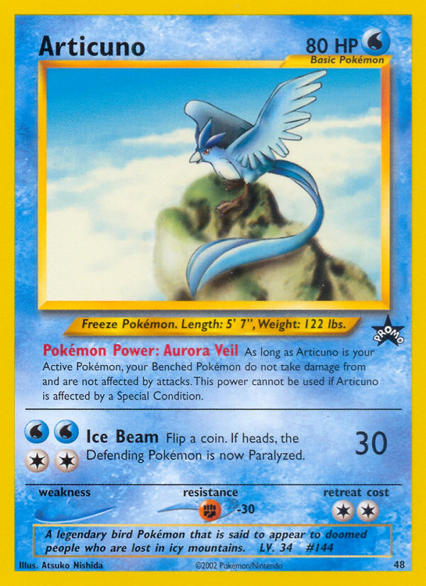 Articuno (48) [Wizards of the Coast: Black Star Promos] | Dragon's Lair Comics and Fantasy Houston TX