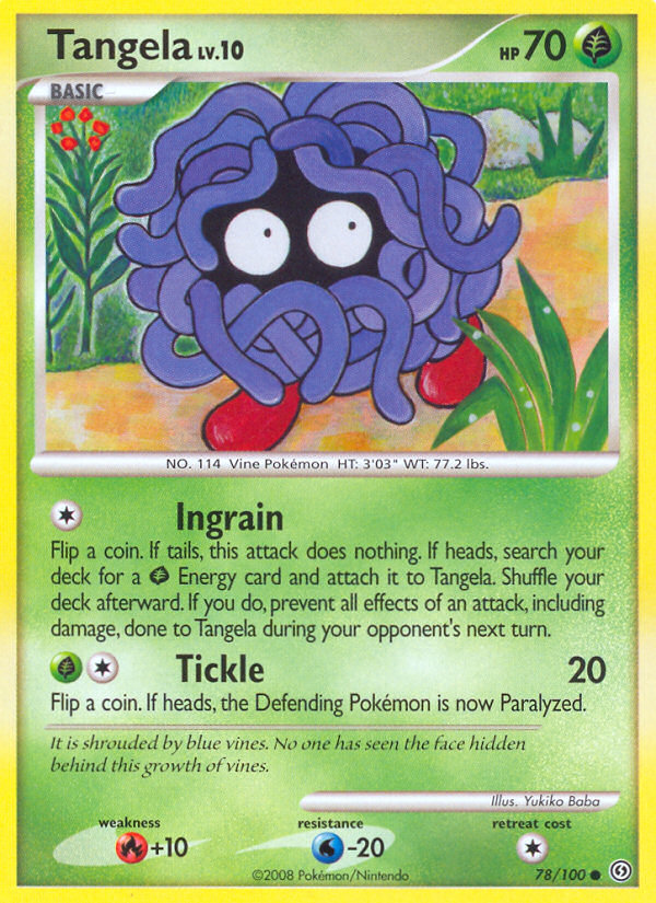 Tangela (78/100) [Diamond & Pearl: Stormfront] | Dragon's Lair Comics and Fantasy Houston TX