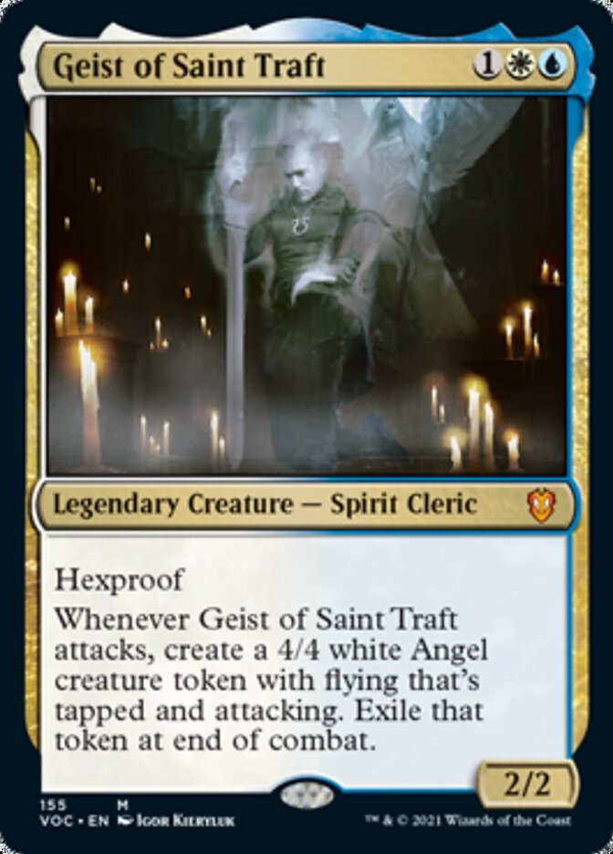 Geist of Saint Traft [Innistrad: Crimson Vow Commander] | Dragon's Lair Comics and Fantasy Houston TX