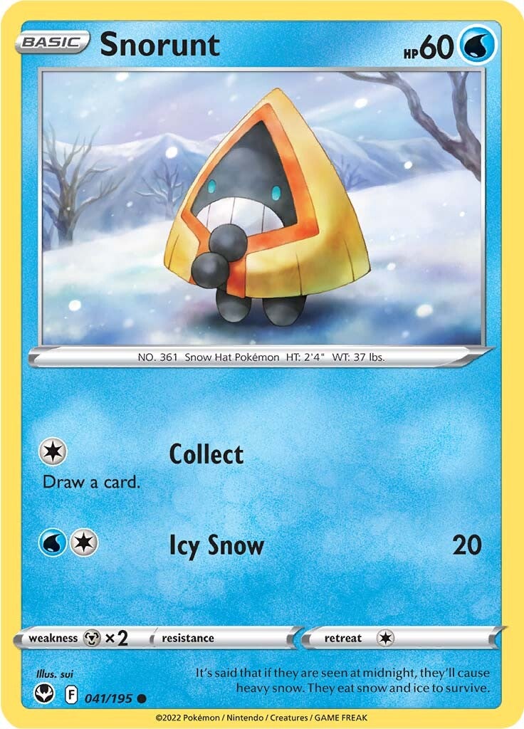 Snorunt (041/195) [Sword & Shield: Silver Tempest] | Dragon's Lair Comics and Fantasy Houston TX