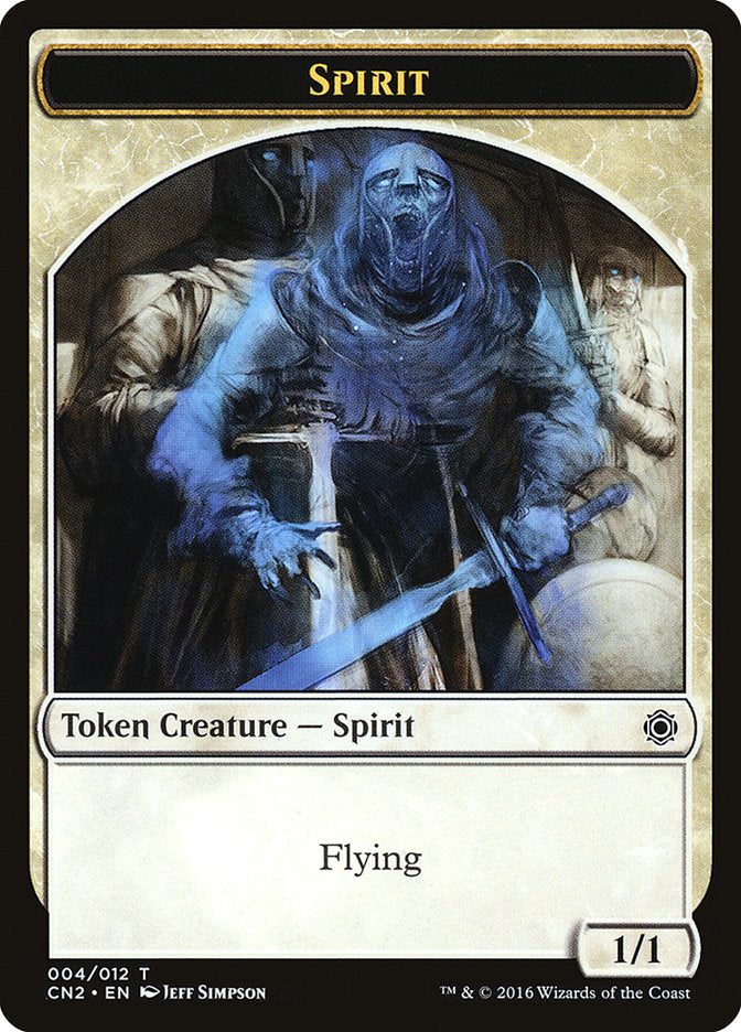 Spirit Token [Conspiracy: Take the Crown Tokens] | Dragon's Lair Comics and Fantasy Houston TX