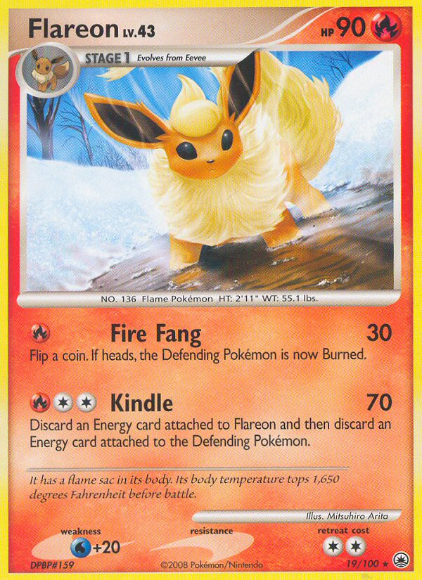 Flareon (19/100) [Diamond & Pearl: Majestic Dawn] | Dragon's Lair Comics and Fantasy Houston TX