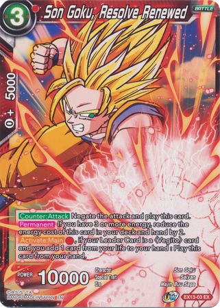 Son Goku, Resolve Renewed (EX13-03) [Special Anniversary Set 2020] | Dragon's Lair Comics and Fantasy Houston TX