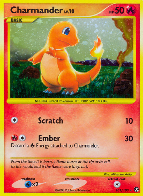 Charmander (101/100) [Diamond & Pearl: Stormfront] | Dragon's Lair Comics and Fantasy Houston TX