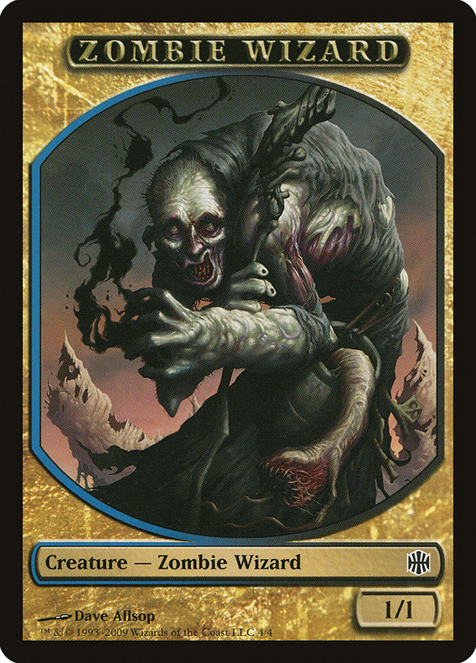 Zombie Wizard Token [Alara Reborn Tokens] | Dragon's Lair Comics and Fantasy Houston TX