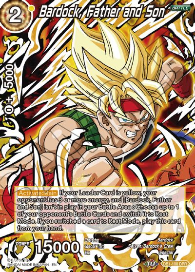 Bardock, Father and Son (Reprint) (DB1-100) [Battle Evolution Booster] | Dragon's Lair Comics and Fantasy Houston TX