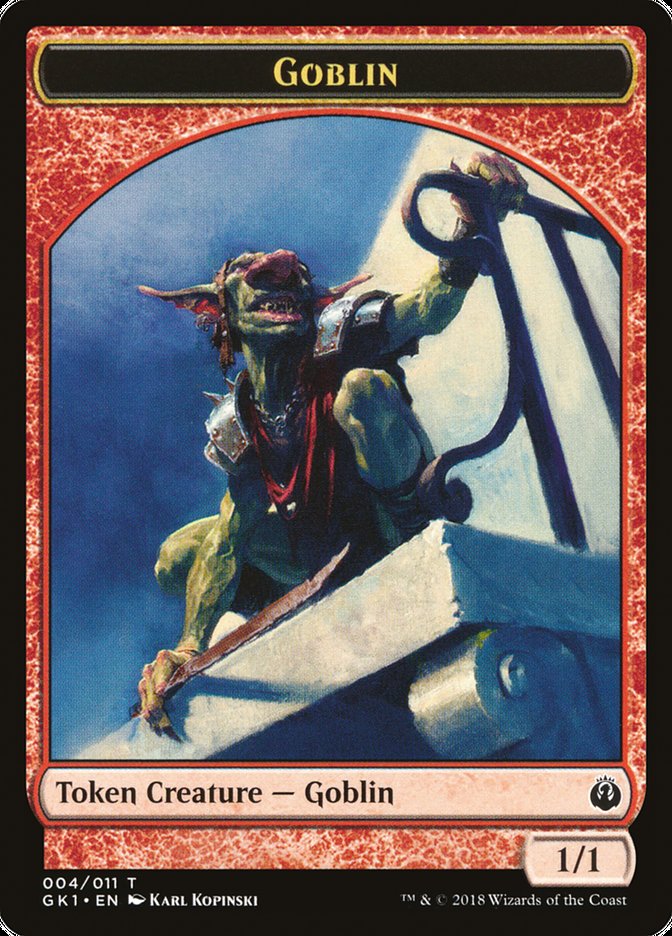 Weird // Goblin Double-Sided Token [Guilds of Ravnica Guild Kit Tokens] | Dragon's Lair Comics and Fantasy Houston TX