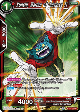 Kunshi, Warrior of Universe 11 (BT14-021) [Cross Spirits] | Dragon's Lair Comics and Fantasy Houston TX