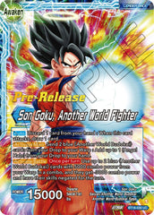 Son Goku // Son Goku, Another World Fighter (BT18-030) [Dawn of the Z-Legends Prerelease Promos] | Dragon's Lair Comics and Fantasy Houston TX