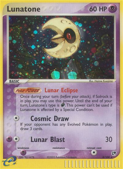 Lunatone (8/100) [EX: Sandstorm] | Dragon's Lair Comics and Fantasy Houston TX