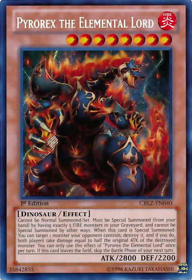 Pyrorex the Elemental Lord [CBLZ-EN040] Secret Rare | Dragon's Lair Comics and Fantasy Houston TX