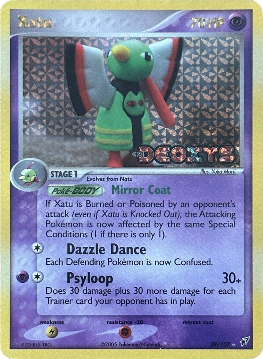 Xatu (29/107) (Stamped) [EX: Deoxys] | Dragon's Lair Comics and Fantasy Houston TX