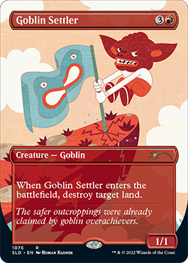 Goblin Settler (Borderless) [Secret Lair Drop Series] | Dragon's Lair Comics and Fantasy Houston TX