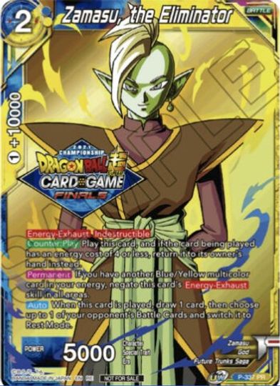 Zamasu, the Eliminator (Championship Pack 2021 Vault Set) (P-337) [Tournament Promotion Cards] | Dragon's Lair Comics and Fantasy Houston TX