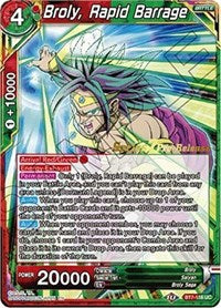 Broly, Rapid Barrage (BT7-116_PR) [Assault of the Saiyans Prerelease Promos] | Dragon's Lair Comics and Fantasy Houston TX