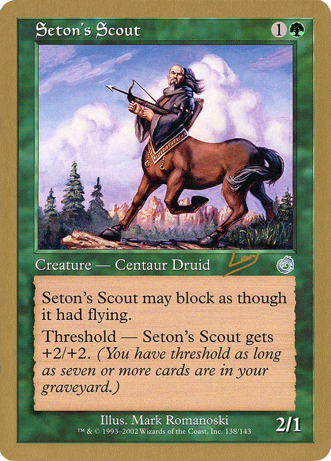 Seton's Scout (Raphael Levy) [World Championship Decks 2002] | Dragon's Lair Comics and Fantasy Houston TX