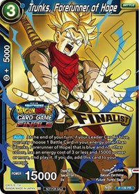 Trunks, Forerunner of Hope (Championship Final 2019) (Finalist) (P-139) [Tournament Promotion Cards] | Dragon's Lair Comics and Fantasy Houston TX