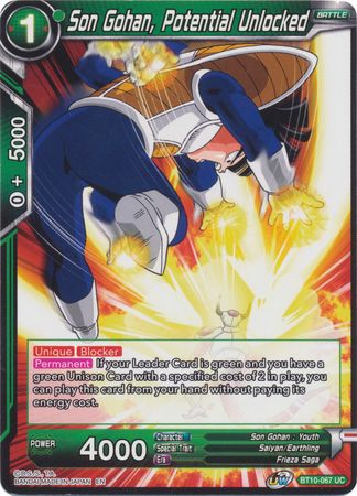 Son Gohan, Potential Unlocked (BT10-067) [Rise of the Unison Warrior 2nd Edition] | Dragon's Lair Comics and Fantasy Houston TX