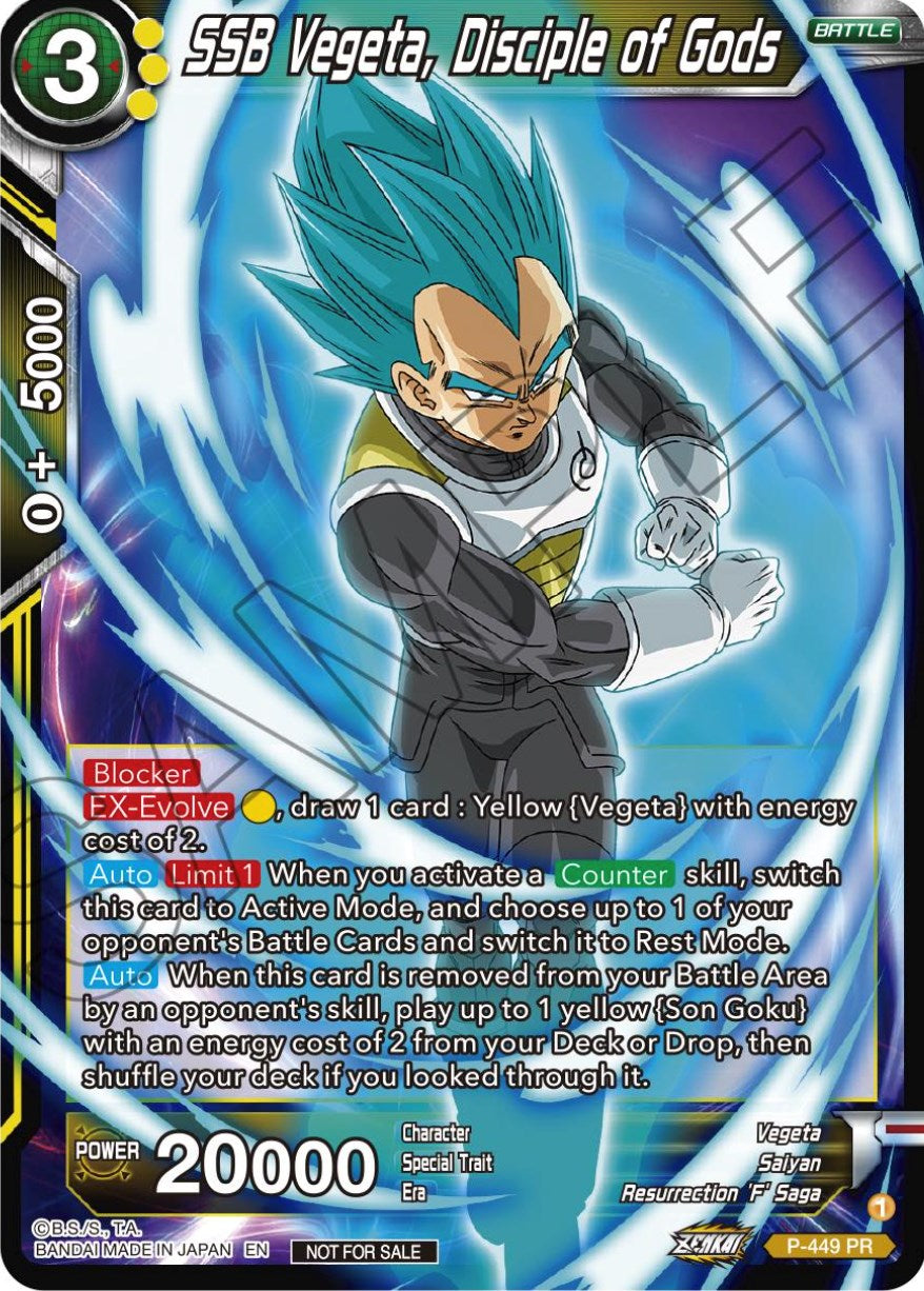 SSB Vegeta, Disciple of Gods (P-449) [Tournament Promotion Cards] | Dragon's Lair Comics and Fantasy Houston TX