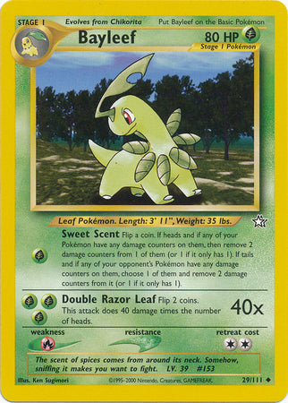 Bayleef (29/111) [Neo Genesis Unlimited] | Dragon's Lair Comics and Fantasy Houston TX