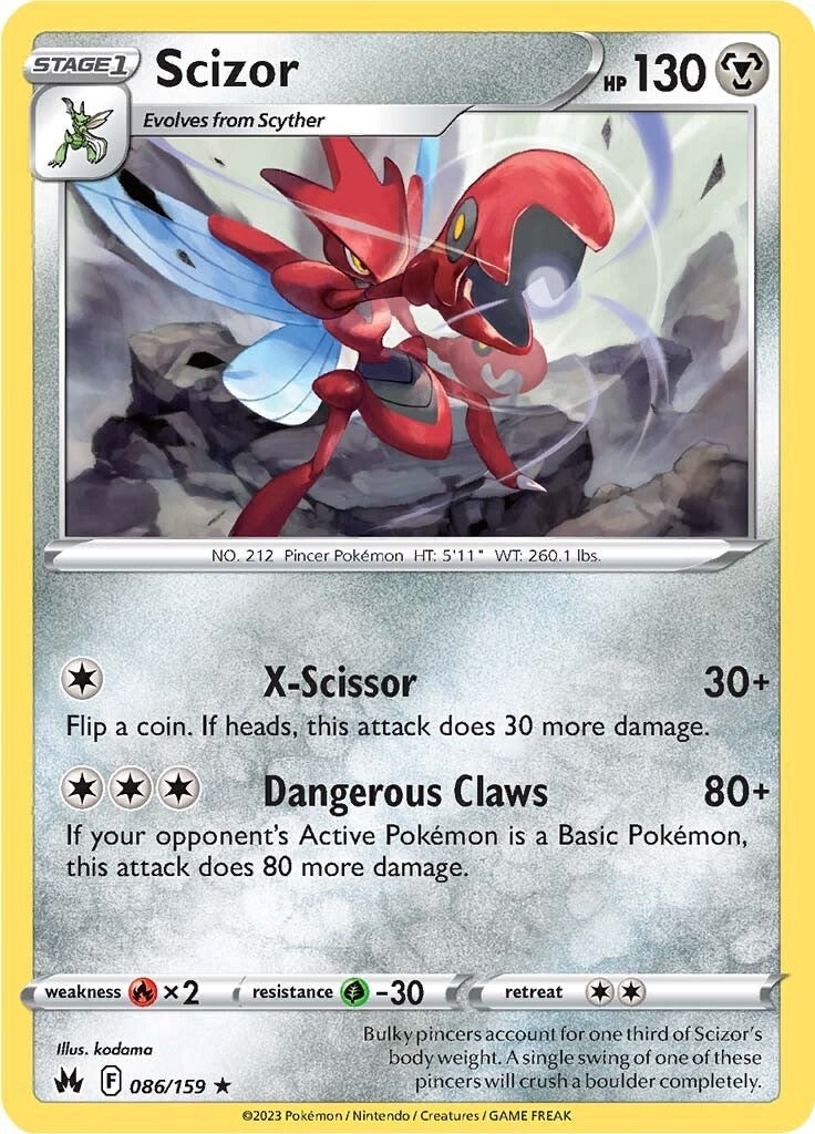 Scizor (086/159) [Sword & Shield: Crown Zenith] | Dragon's Lair Comics and Fantasy Houston TX