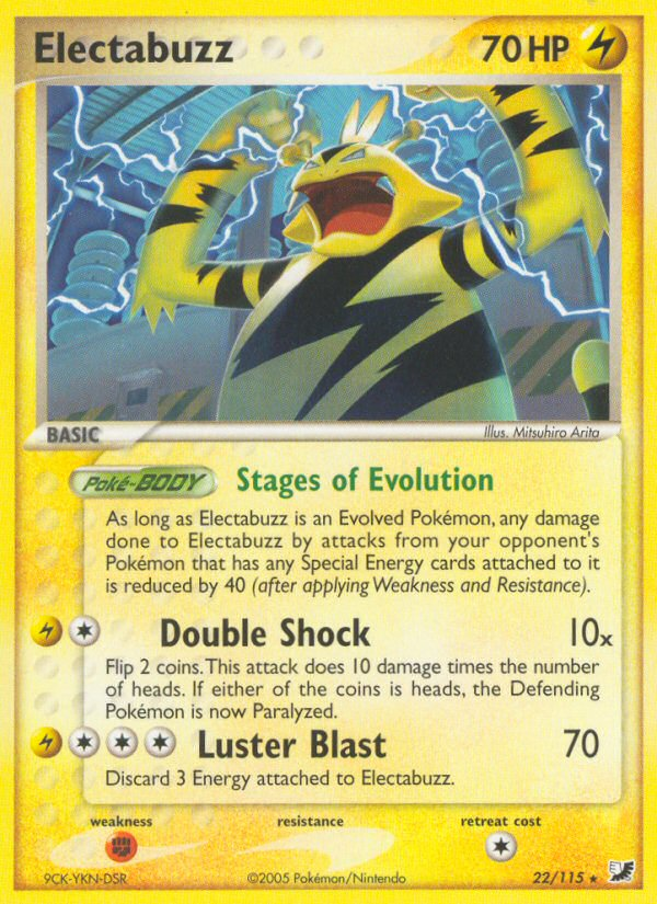 Electabuzz (22/115) [EX: Unseen Forces] | Dragon's Lair Comics and Fantasy Houston TX