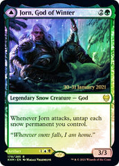 Jorn, God of Winter // Kaldring, the Rimestaff [Kaldheim Prerelease Promos] | Dragon's Lair Comics and Fantasy Houston TX