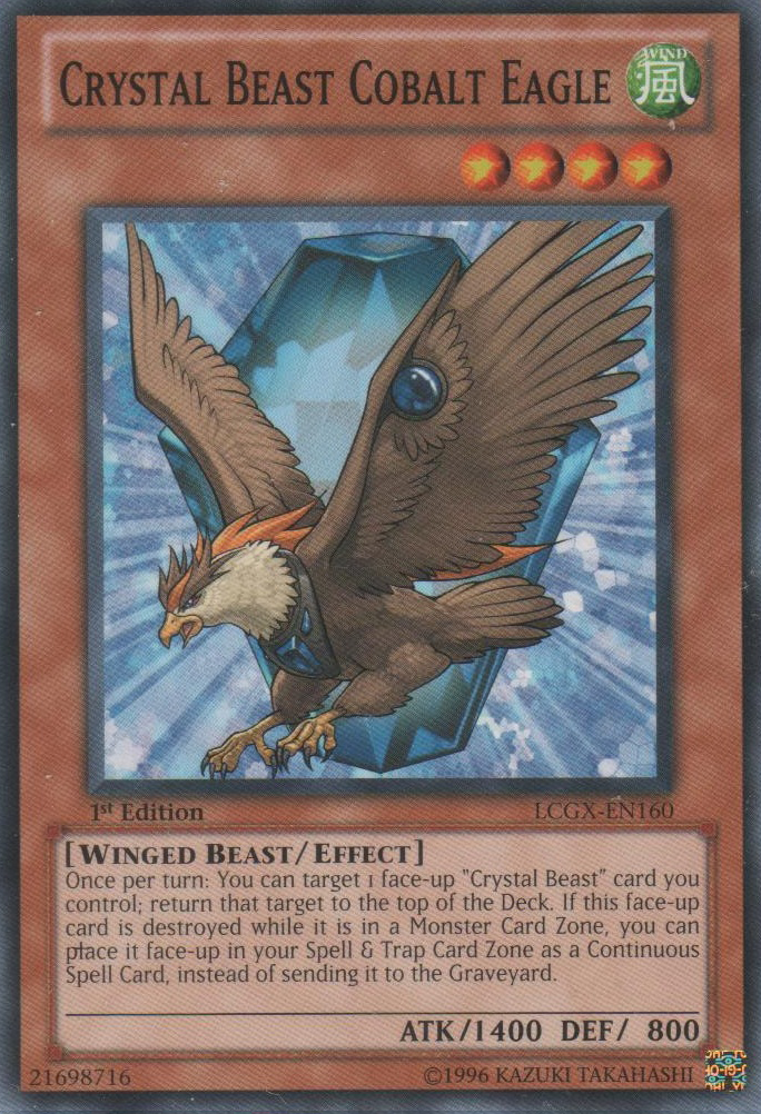 Crystal Beast Cobalt Eagle [LCGX-EN160] Common | Dragon's Lair Comics and Fantasy Houston TX