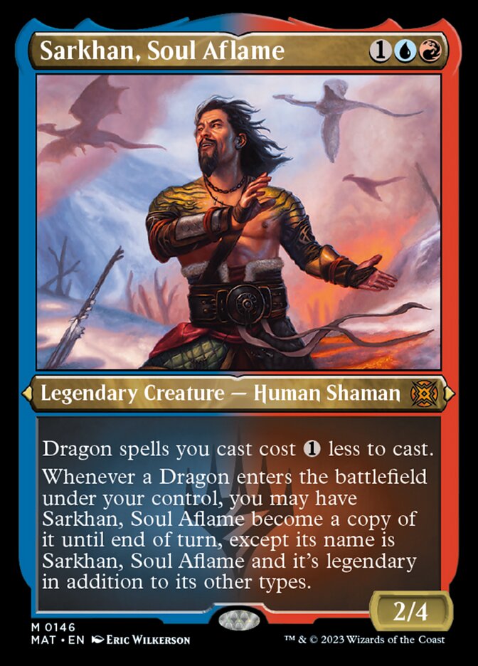 Sarkhan, Soul Aflame (Foil Etched) [March of the Machine: The Aftermath] | Dragon's Lair Comics and Fantasy Houston TX