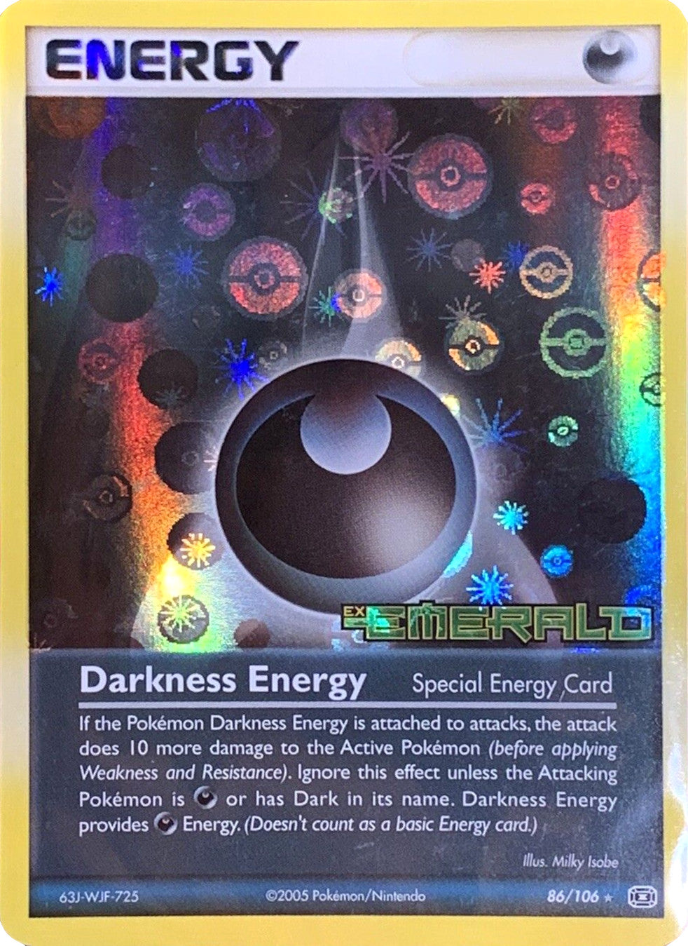 Darkness Energy (86/106) (Stamped) [EX: Emerald] | Dragon's Lair Comics and Fantasy Houston TX