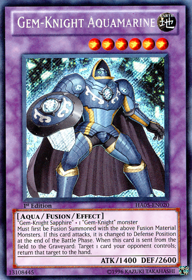 Gem-Knight Aquamarine [HA05-EN020] Secret Rare | Dragon's Lair Comics and Fantasy Houston TX