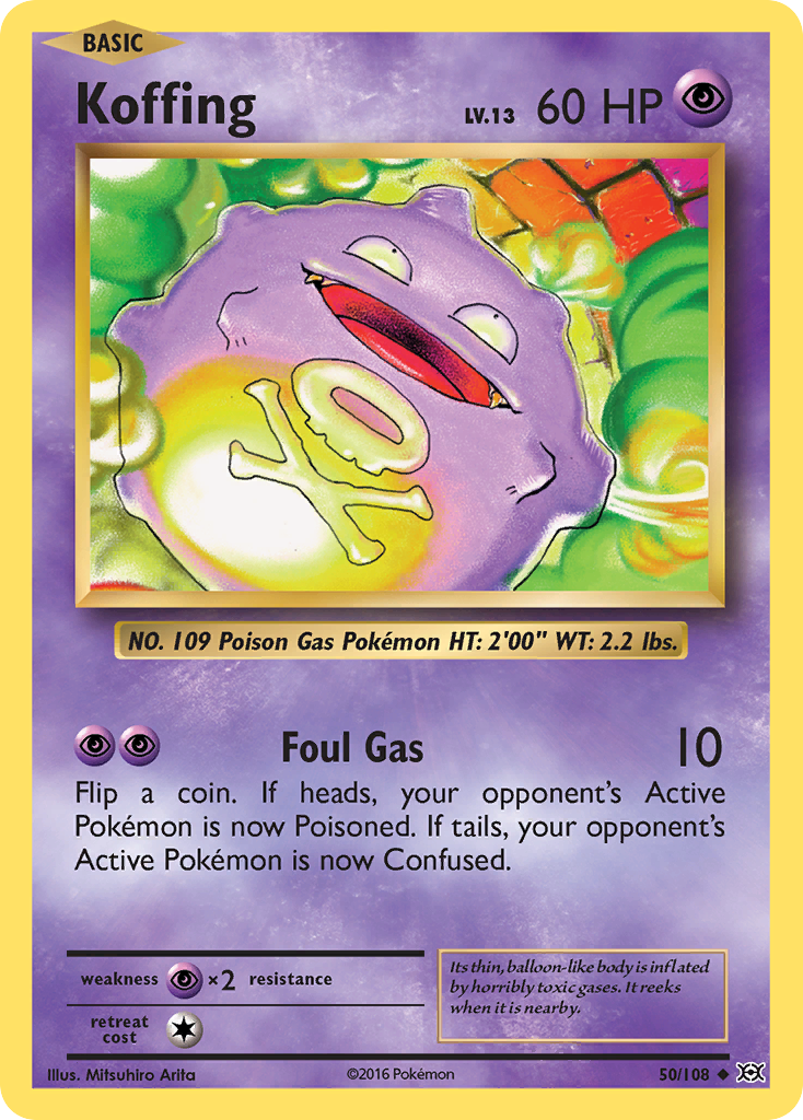 Koffing (50/108) [XY: Evolutions] | Dragon's Lair Comics and Fantasy Houston TX