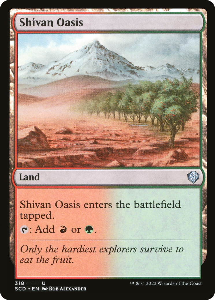 Shivan Oasis [Starter Commander Decks] | Dragon's Lair Comics and Fantasy Houston TX