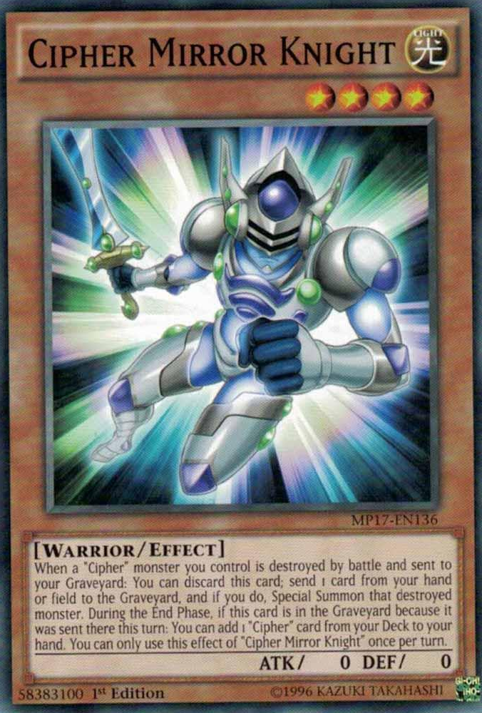 Cipher Mirror Knight [MP17-EN136] Common | Dragon's Lair Comics and Fantasy Houston TX