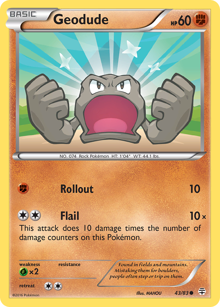 Geodude (43/83) [XY: Generations] | Dragon's Lair Comics and Fantasy Houston TX