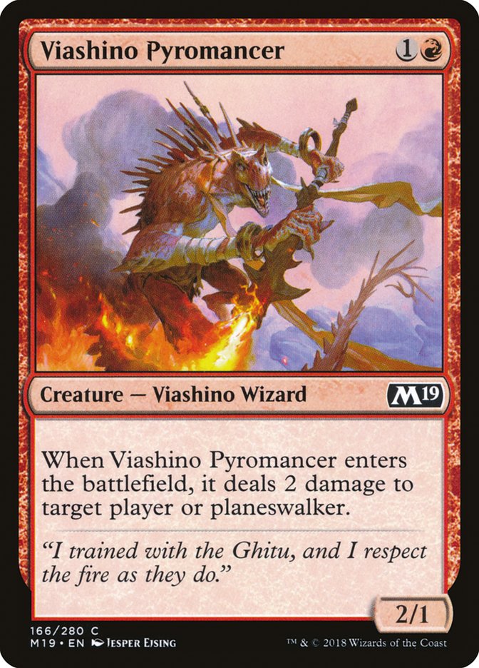 Viashino Pyromancer [Core Set 2019] | Dragon's Lair Comics and Fantasy Houston TX