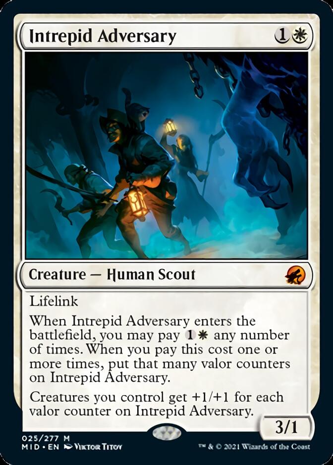 Intrepid Adversary [Innistrad: Midnight Hunt] | Dragon's Lair Comics and Fantasy Houston TX