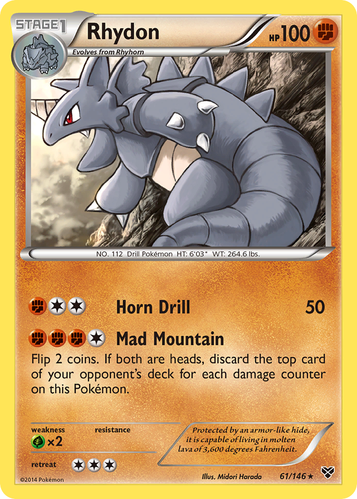 Rhydon (61/146) [XY: Base Set] | Dragon's Lair Comics and Fantasy Houston TX