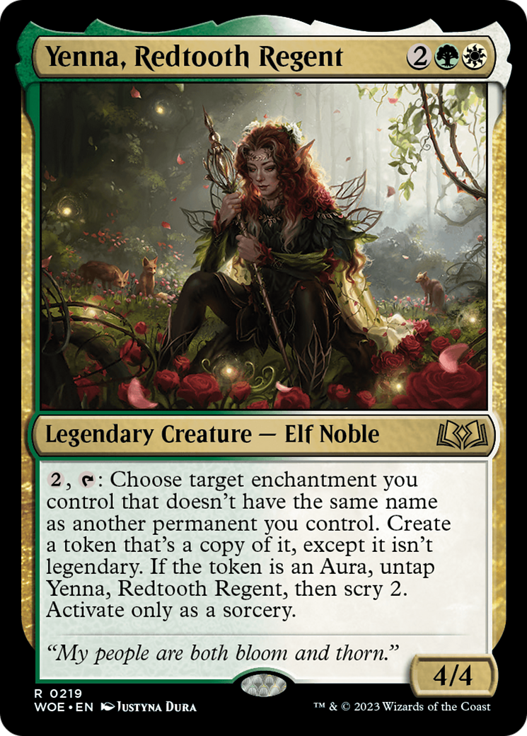 Yenna, Redtooth Regent [Wilds of Eldraine Prerelease Promos] | Dragon's Lair Comics and Fantasy Houston TX