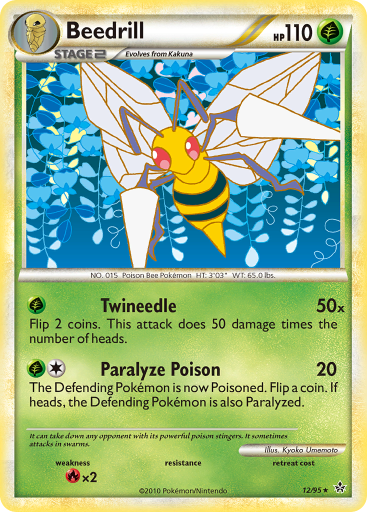 Beedrill (12/95) [HeartGold & SoulSilver: Unleashed] | Dragon's Lair Comics and Fantasy Houston TX